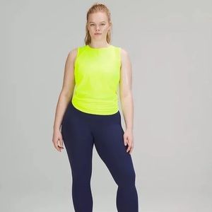 Lululemon Sculpt Tank Reflective Details Electric Lemon Size 6
